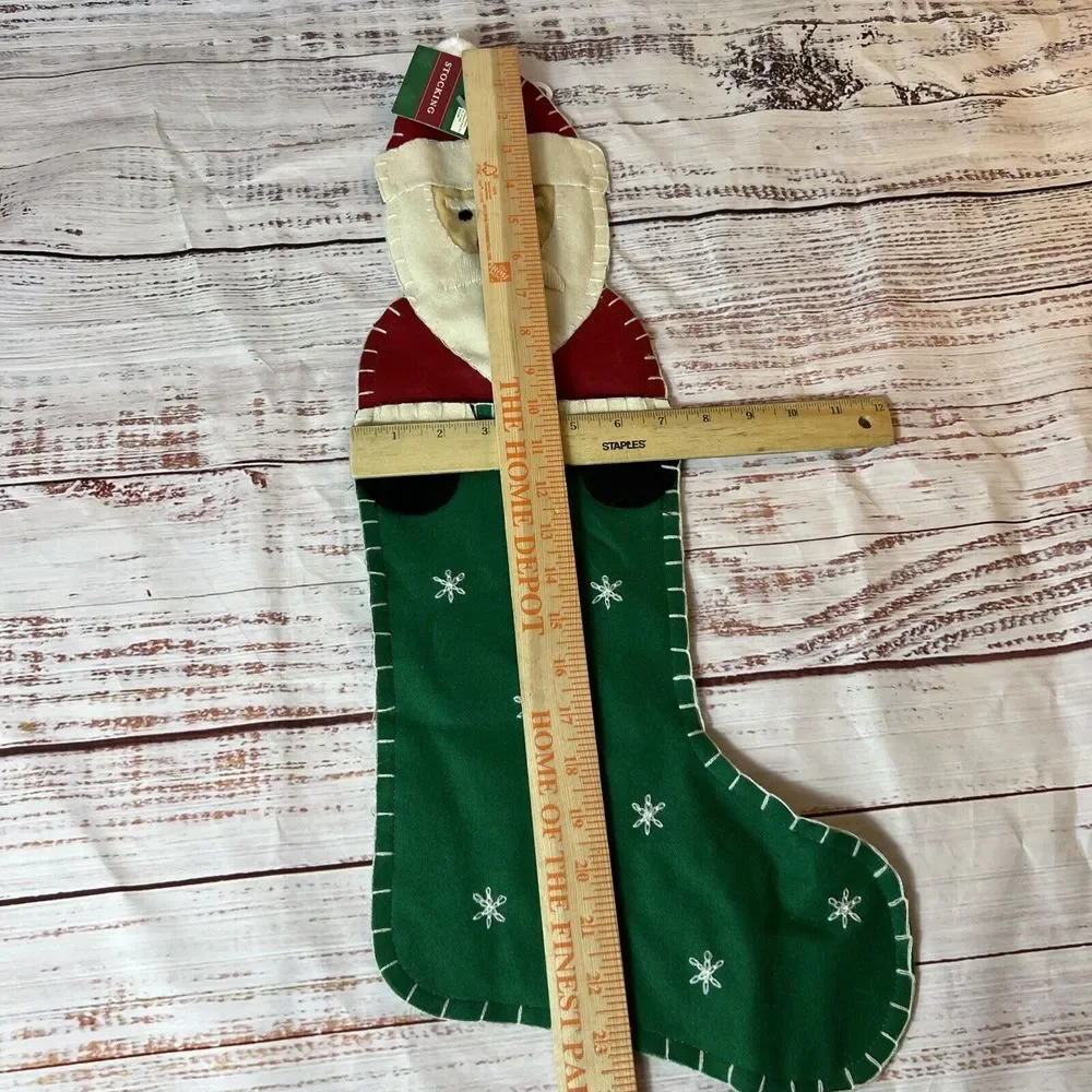 New‎ Christmas Stocking Santa In A Stocking Felt